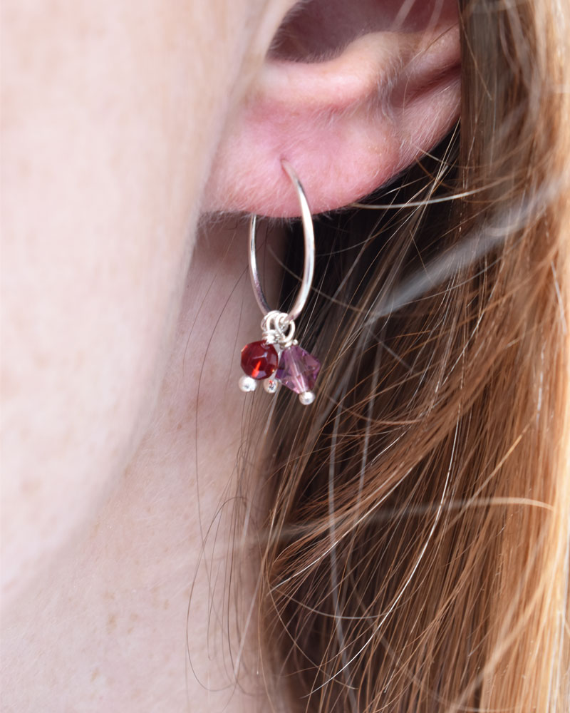 Color Hoops Earrings - Image 2