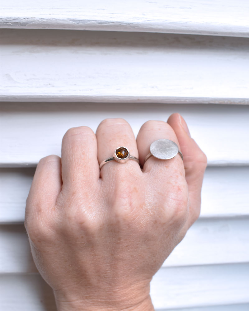 Klio Ring Amber Stone 3