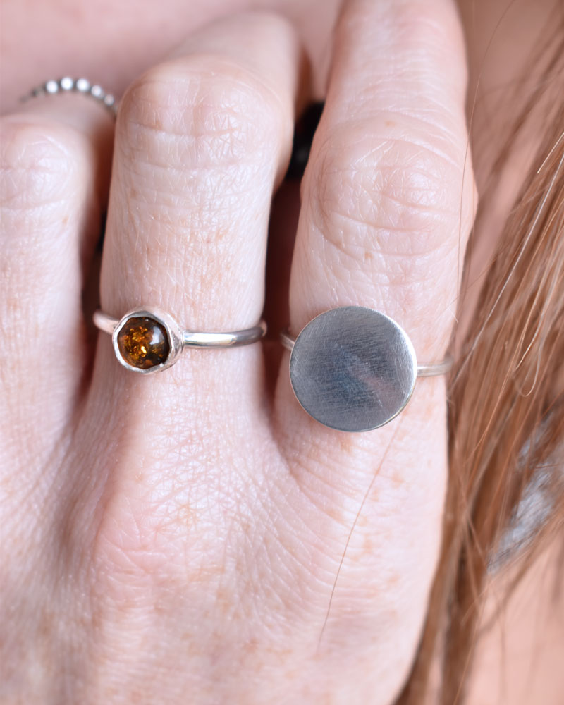 Klio Ring Amber Stone 4