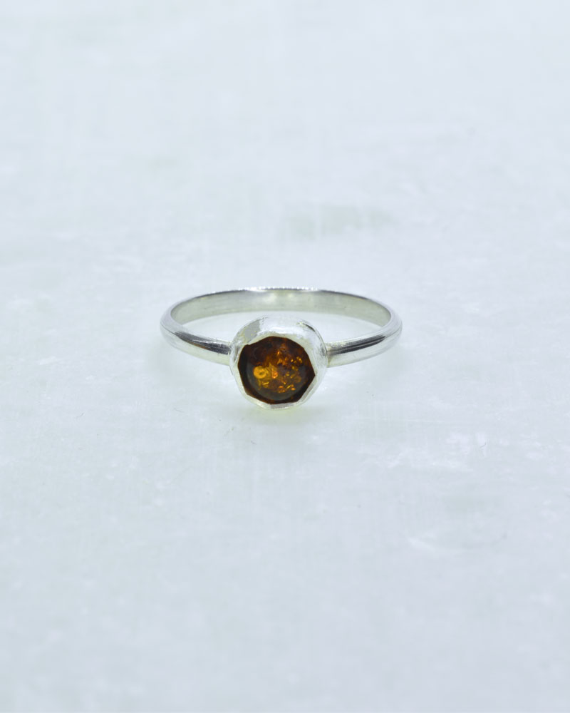 Klio Ring Amber Stone 5