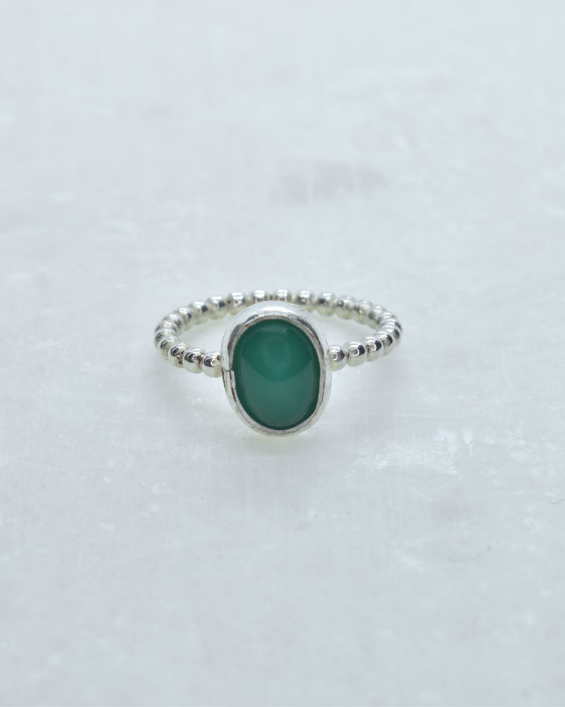 Artemis green stone Ring 1