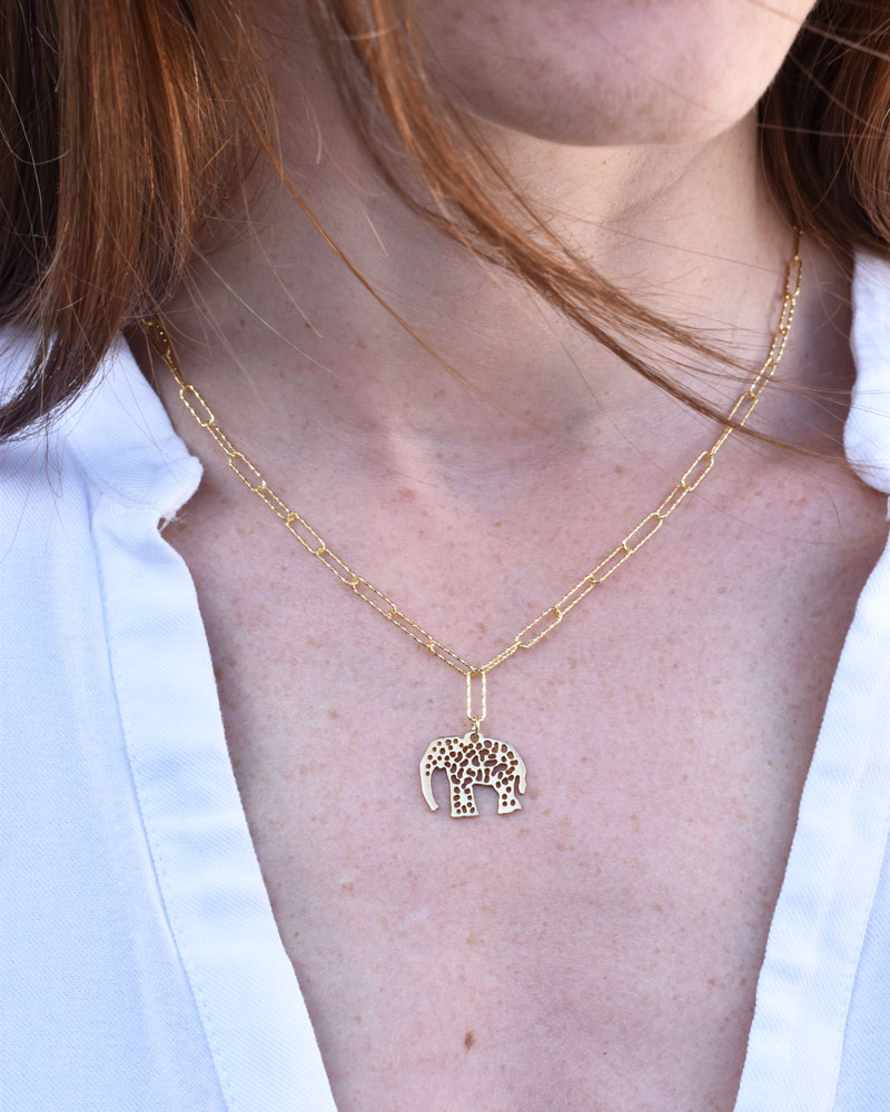 Sterling silver Elephant Necklace