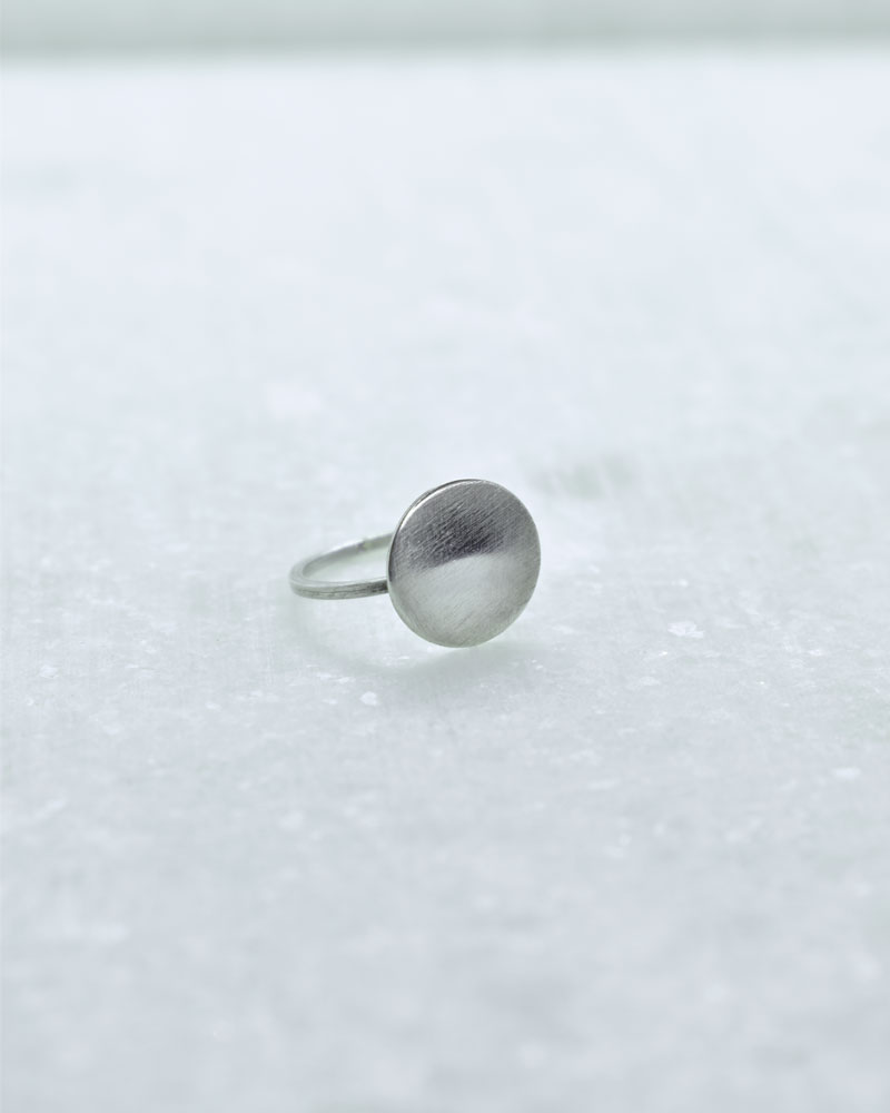 silver disk ring 2