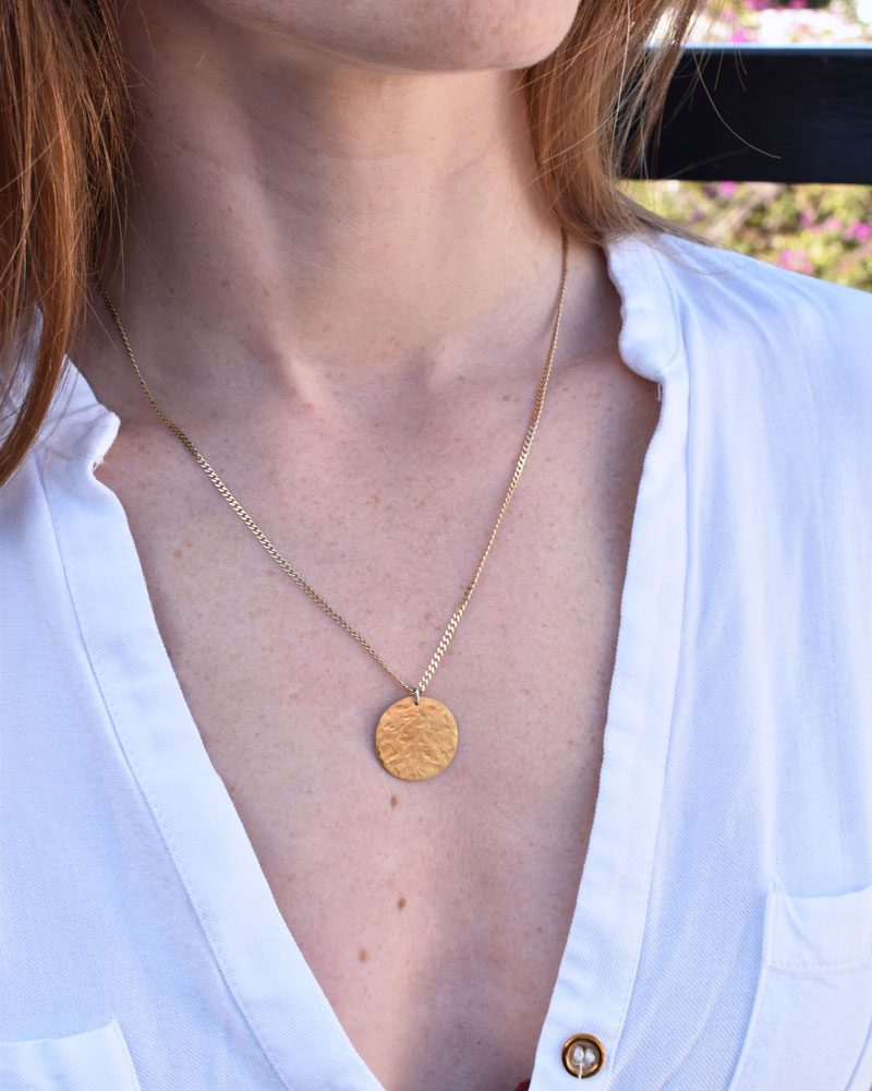 nefeli hammered necklace 3