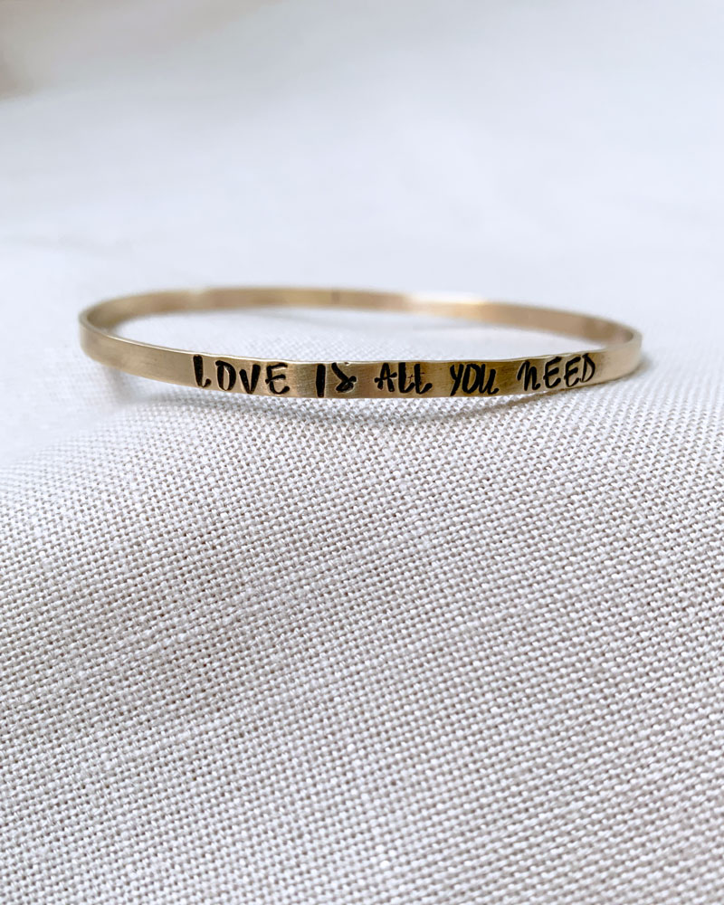 Bangle Bracelet Love Is All You Need 1