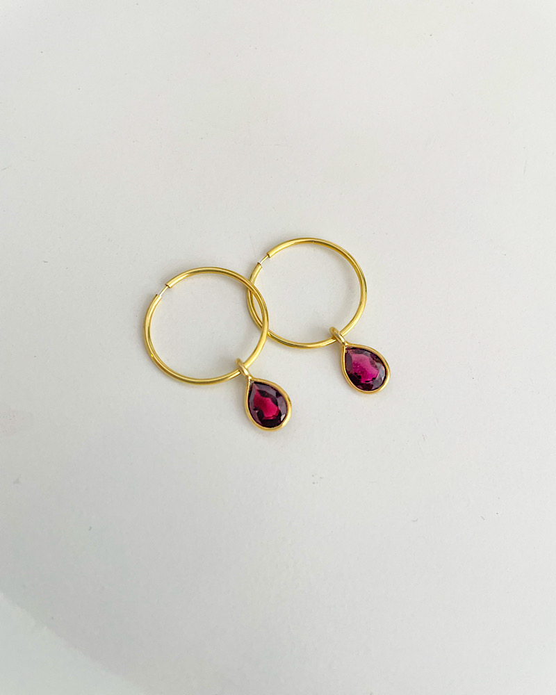 Slim hoops Earrings - Image 4