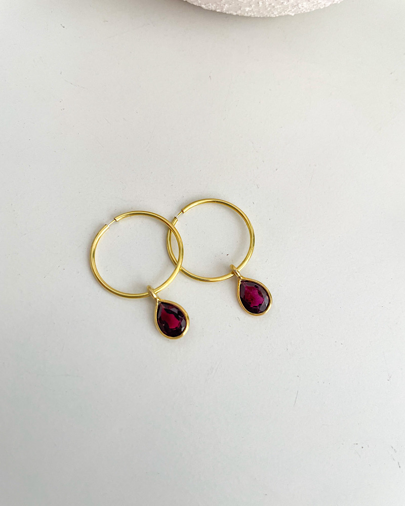 Slim hoops Earrings - Image 6