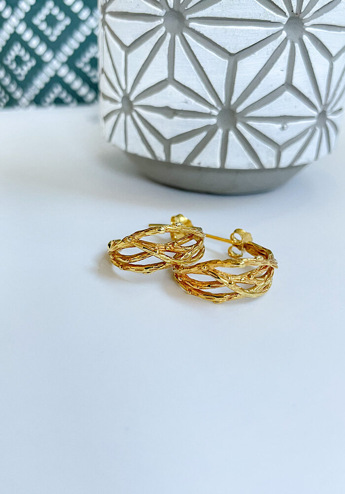 Branch gold hoops