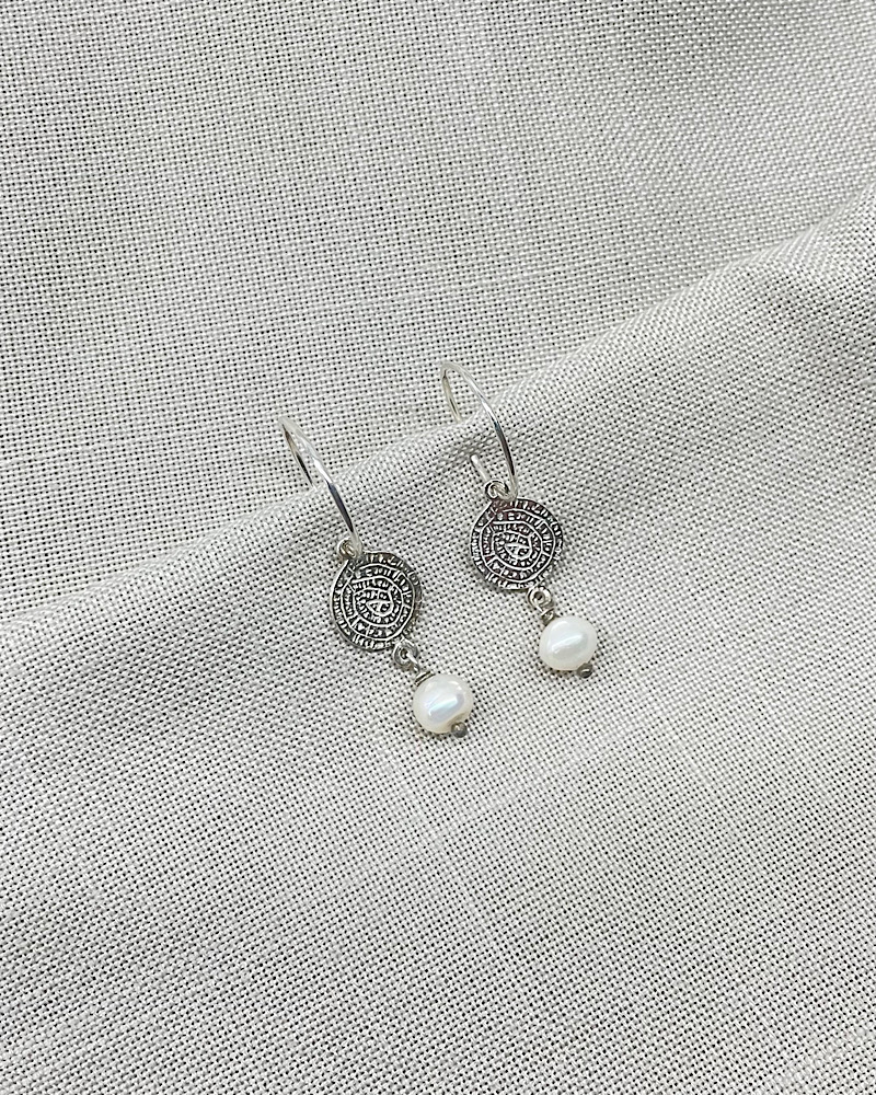 Phaistos Hoops Earrings - Image 2