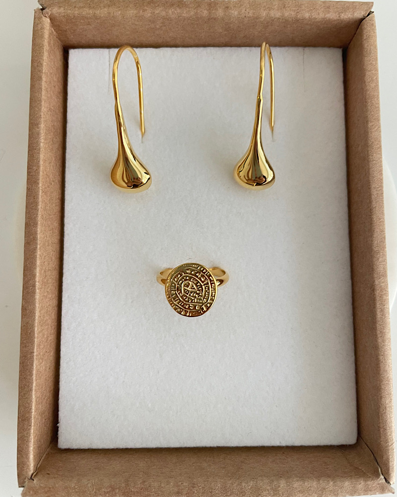 Golden Drops Earrings - Image 3