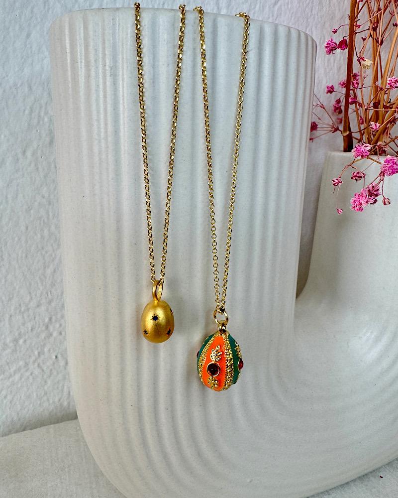 Colourful Enamel Egg Necklace - Image 7